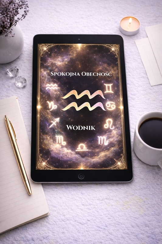 Talizman Spokojnej Obecności – Wodnik • Cyfrowa Tapeta Energetyczna KR Energetics • Harmonia, Cisz, Powrót do własnego centrum