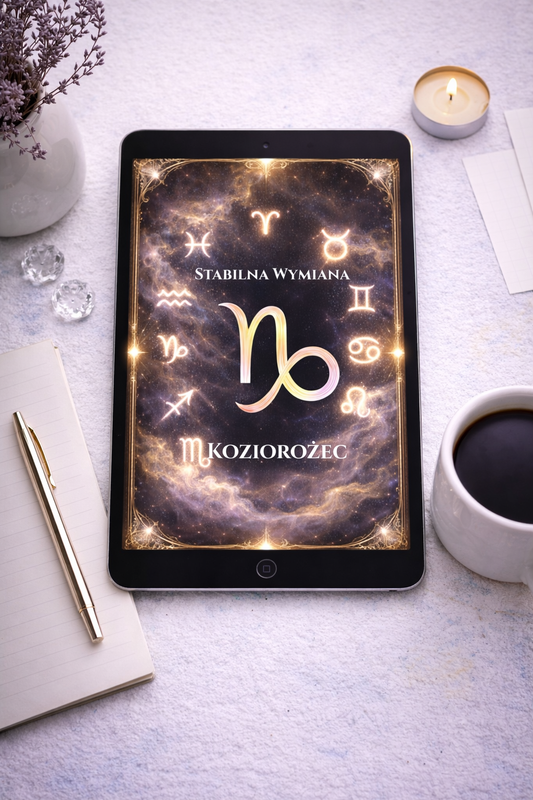 Talizman Koziorożec „Stabilna Wymiana” – Tapeta Energetyczna KR Energetics • Stabilizacja • Obfitość • Fundament • Ochrona Energetyczna