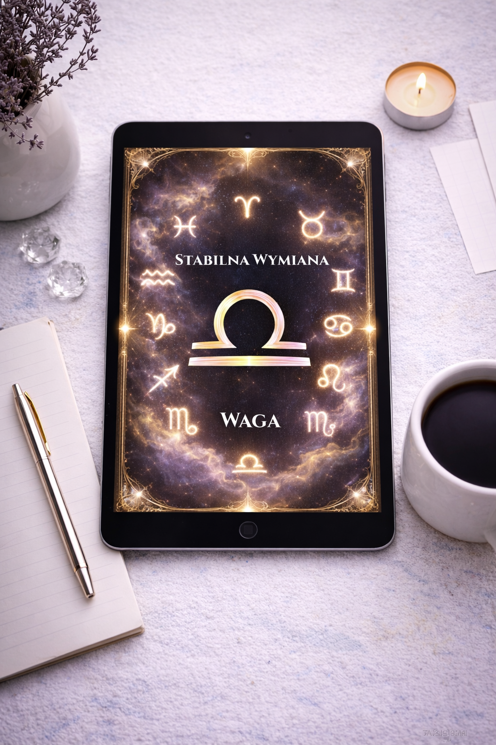 Talizman Waga „Stabilna Wymiana” – Tapeta Energetyczna, Harmonia, Równowaga, Ochrona Energii, KR Energetics