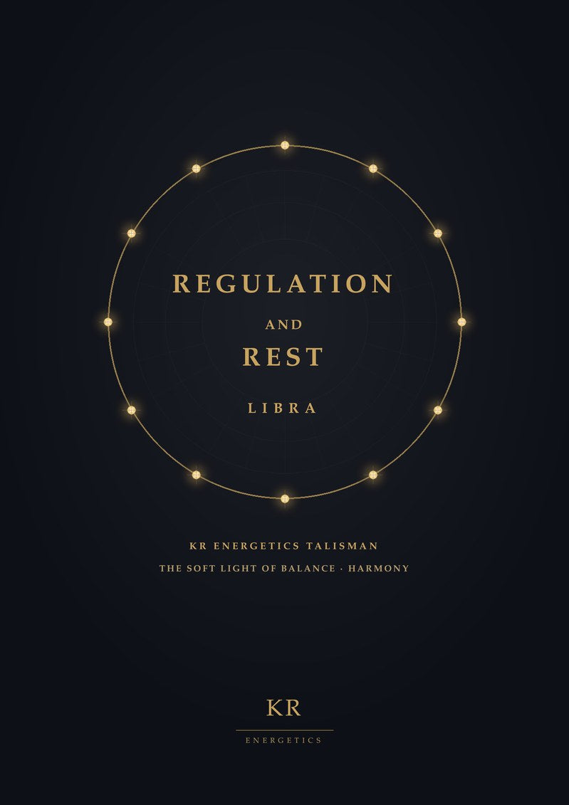 Regulation and Rest · Libra · The soft light of balance, harmony · KR Energetics Talisman